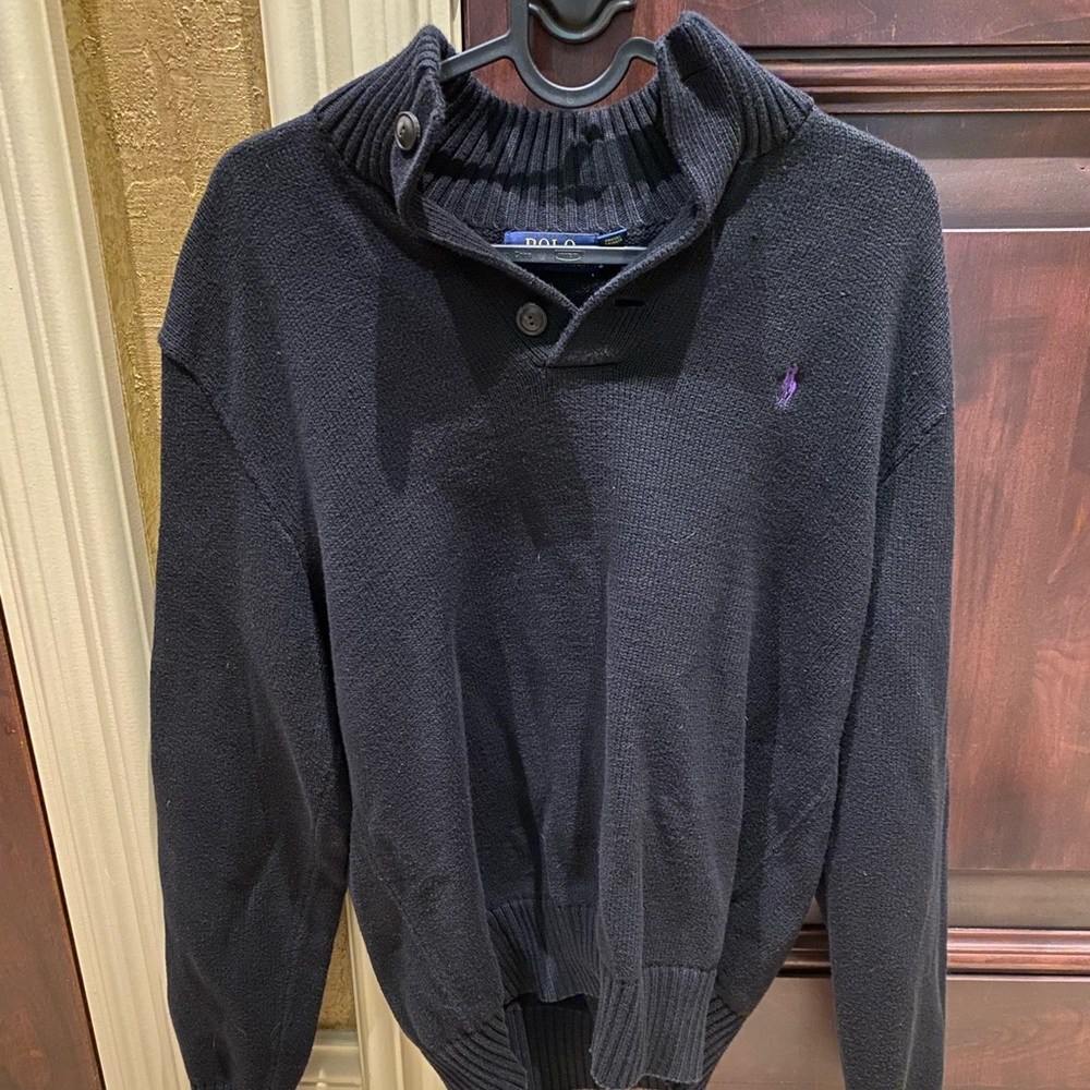 Ralph Lauren Men’s Black Knitted Sweater Size Small